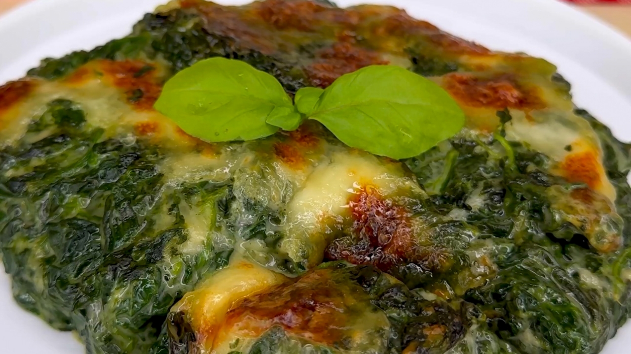 SPINACI GRATINATI IN 15 MINUTI LOW CARB!