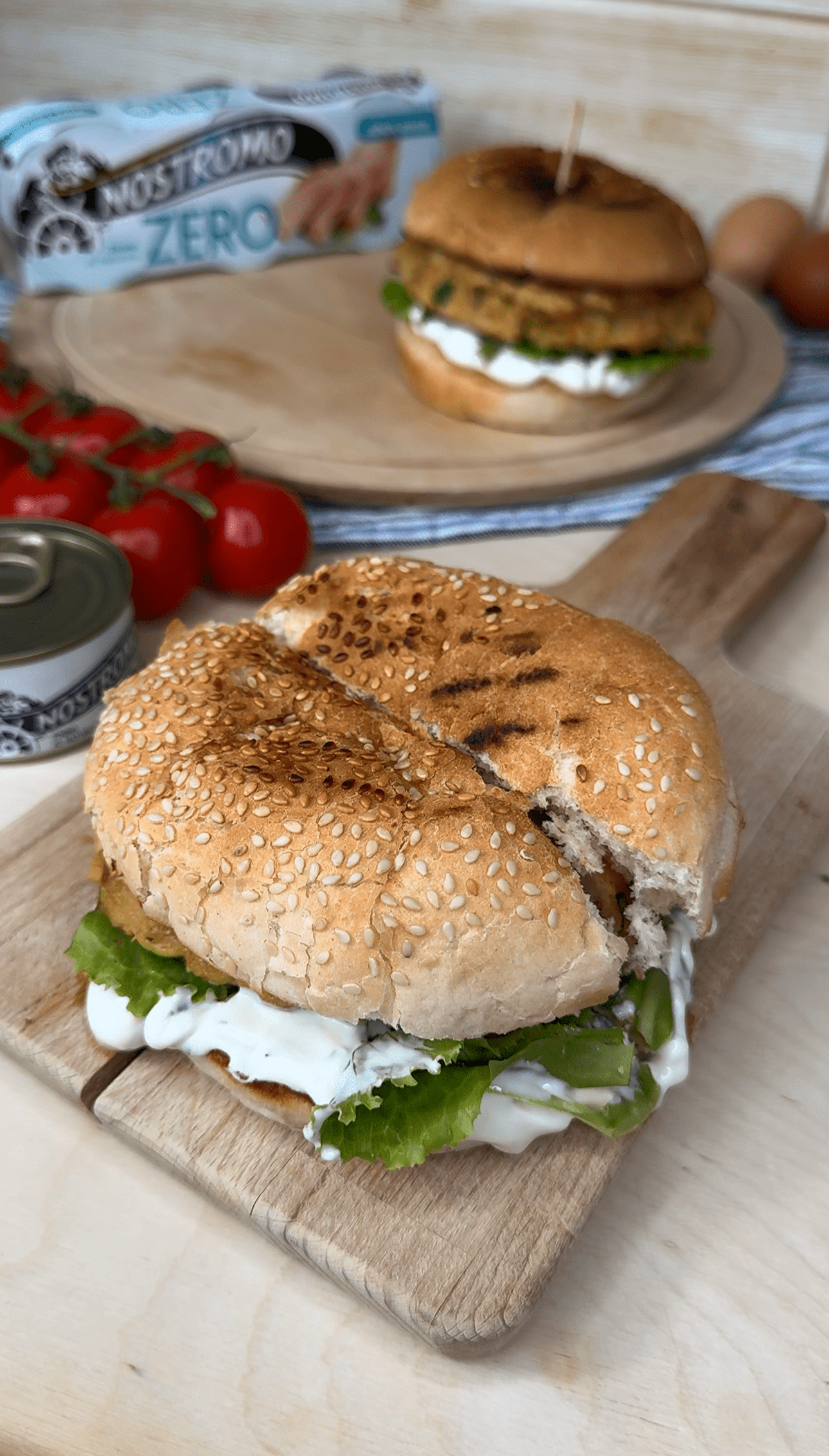 BURGER DI TONNO SOLO 4 INGREDIENTI Senza pangrattato, pronto in 5 minuti!